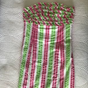 Lilly Pulitzer striped strapless dress